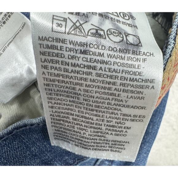 Levis 514 Jeans Mens 32 X 34 Blue Classic Straight Red Tab Denim Cotton - Picture 5 of 11